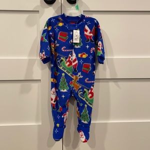 Christmas Fleece Zip Pajamas